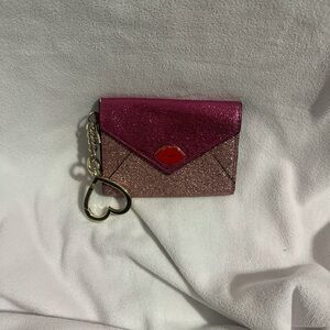 Victoria's Secret Pink and Gold Glitter Wallet